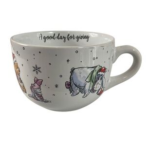 Disney Winnie the Pooh Christmas Coffee Mug Zrike Oversized Holiday Soup Mug